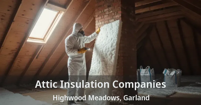 Attic Insulation Companies Highwood Meadows, Garland - TX