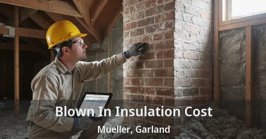 Blown In Insulation Cost Mueller, Garland - TX Blown In Insulation Cost Mueller, Garland - TX