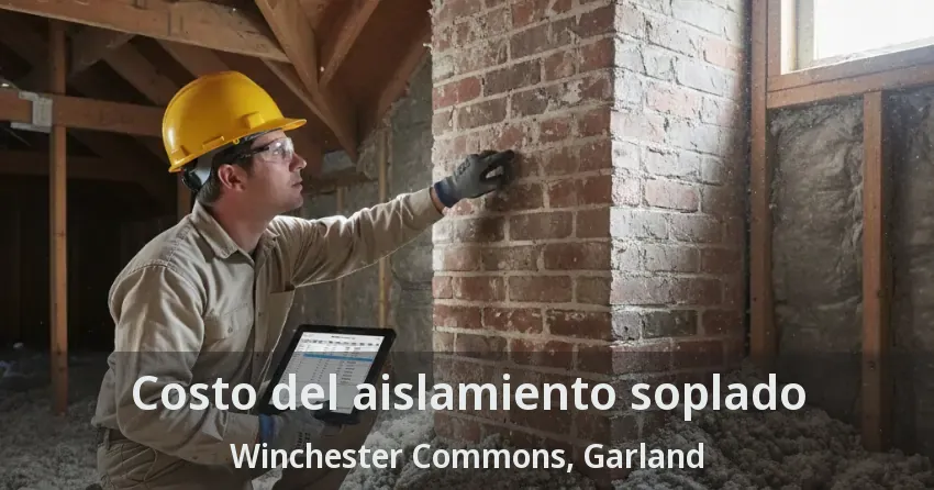 Costo del aislamiento soplado Winchester Commons, Garland - TX