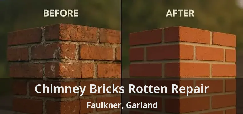 Chimney Bricks Rotten Repair Faulkner, Garland - TX
