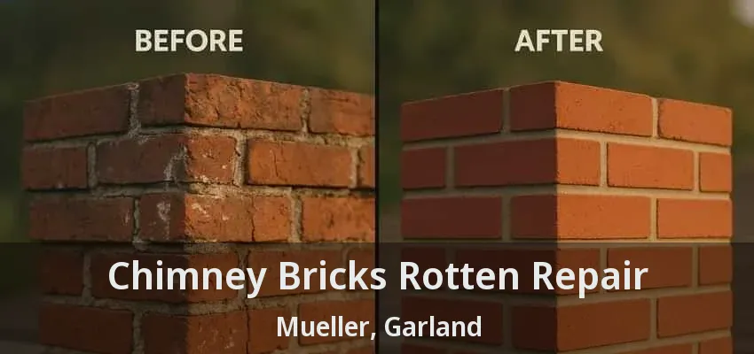 Chimney Bricks Rotten Repair Mueller, Garland - TX