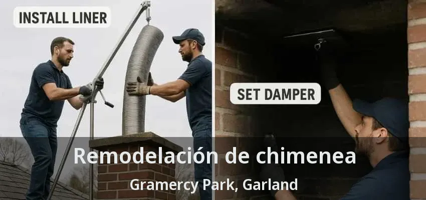 Remodelación de chimenea Gramercy Park, Garland - TX Remodelación de chimenea Gramercy Park, Garland - TX