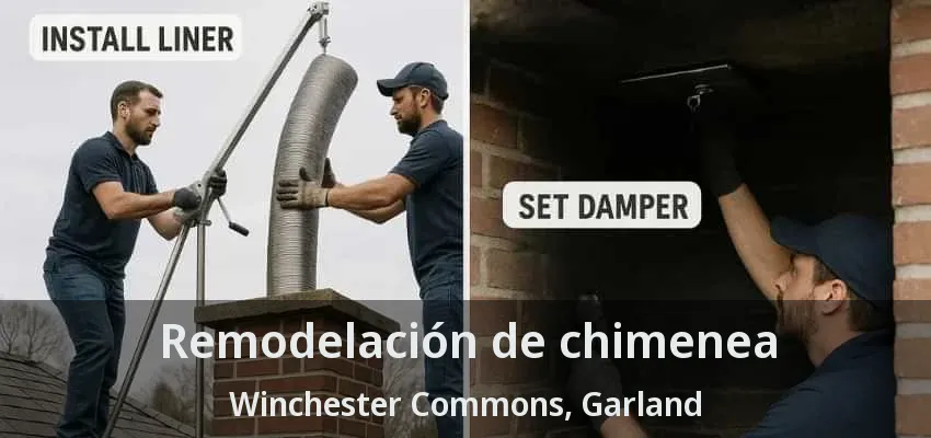 Remodelación de chimenea Winchester Commons, Garland - TX