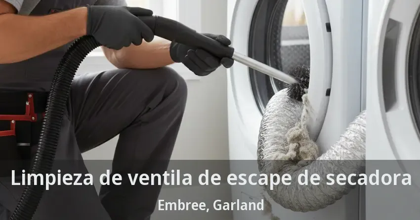 Limpieza de ventila de escape de secadora Embree, Garland - TX