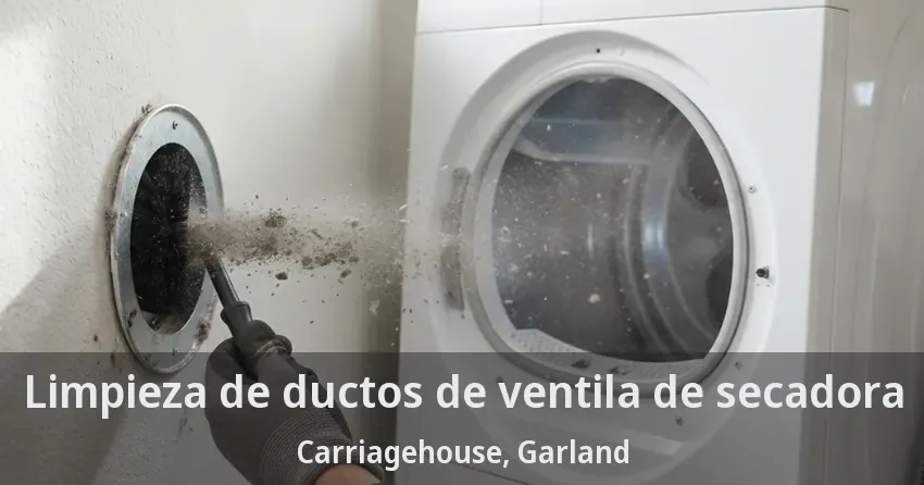 Limpieza de ductos de ventila de secadora Carriagehouse, Garland - TX