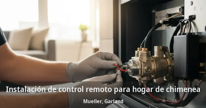 Instalación de control remoto para hogar de chimenea Mueller, Garland - TX