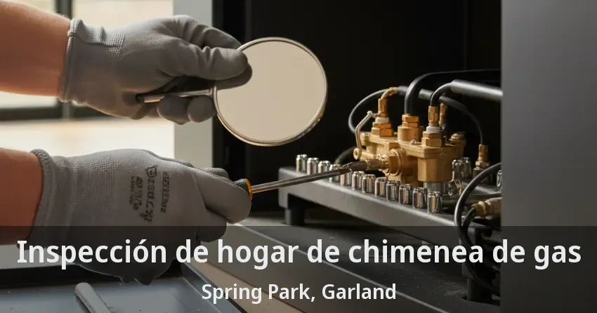 Inspección de hogar de chimenea de gas Spring Park, Garland - TX