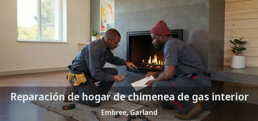 Reparación de hogar de chimenea de gas interior Embree, Garland - TX