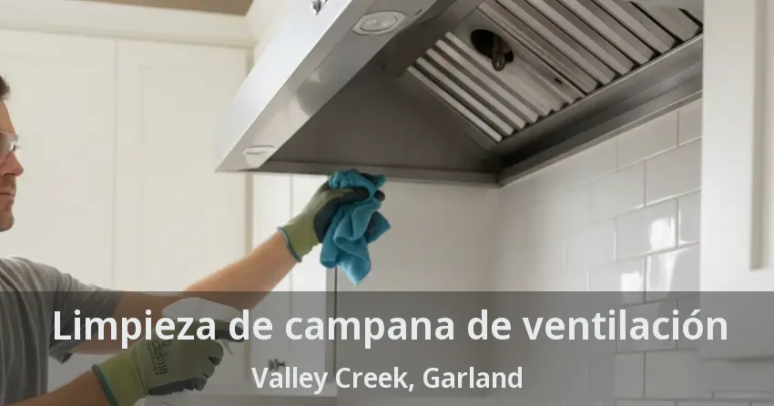 Limpieza de campana de ventilación Valley Creek, Garland - TX